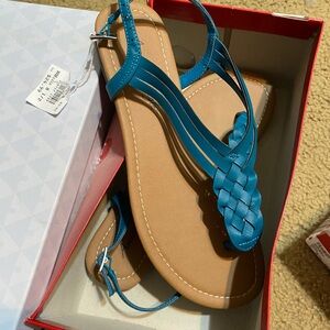 Blue Strappy Sandals